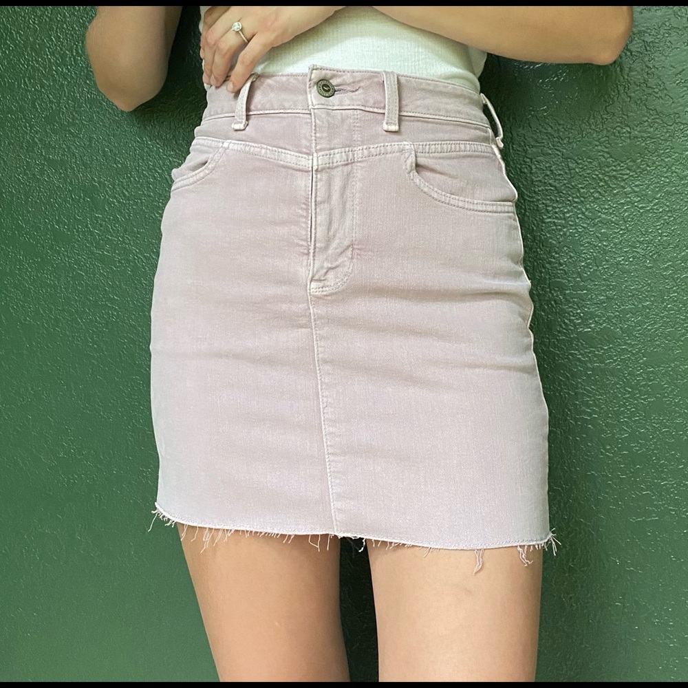 Hollister Purple Jean Skirt